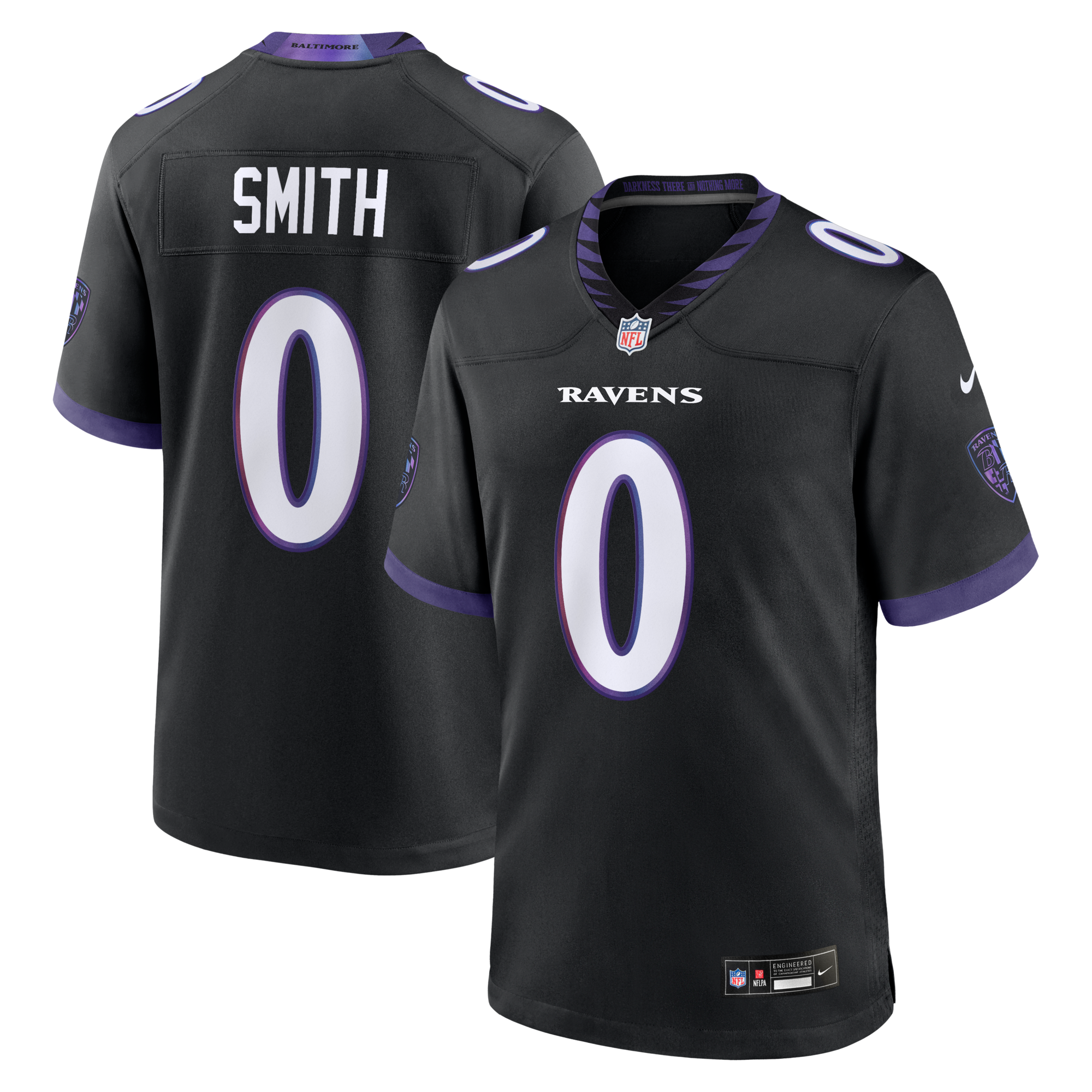 Baltimore Ravens Roquan Smith Nike Black Alternate Game Jersey