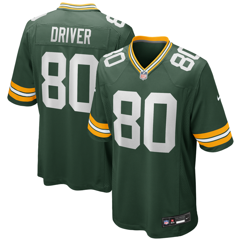 Green Bay Packers Donald Driver Nike Green Game Retired Player Jersey