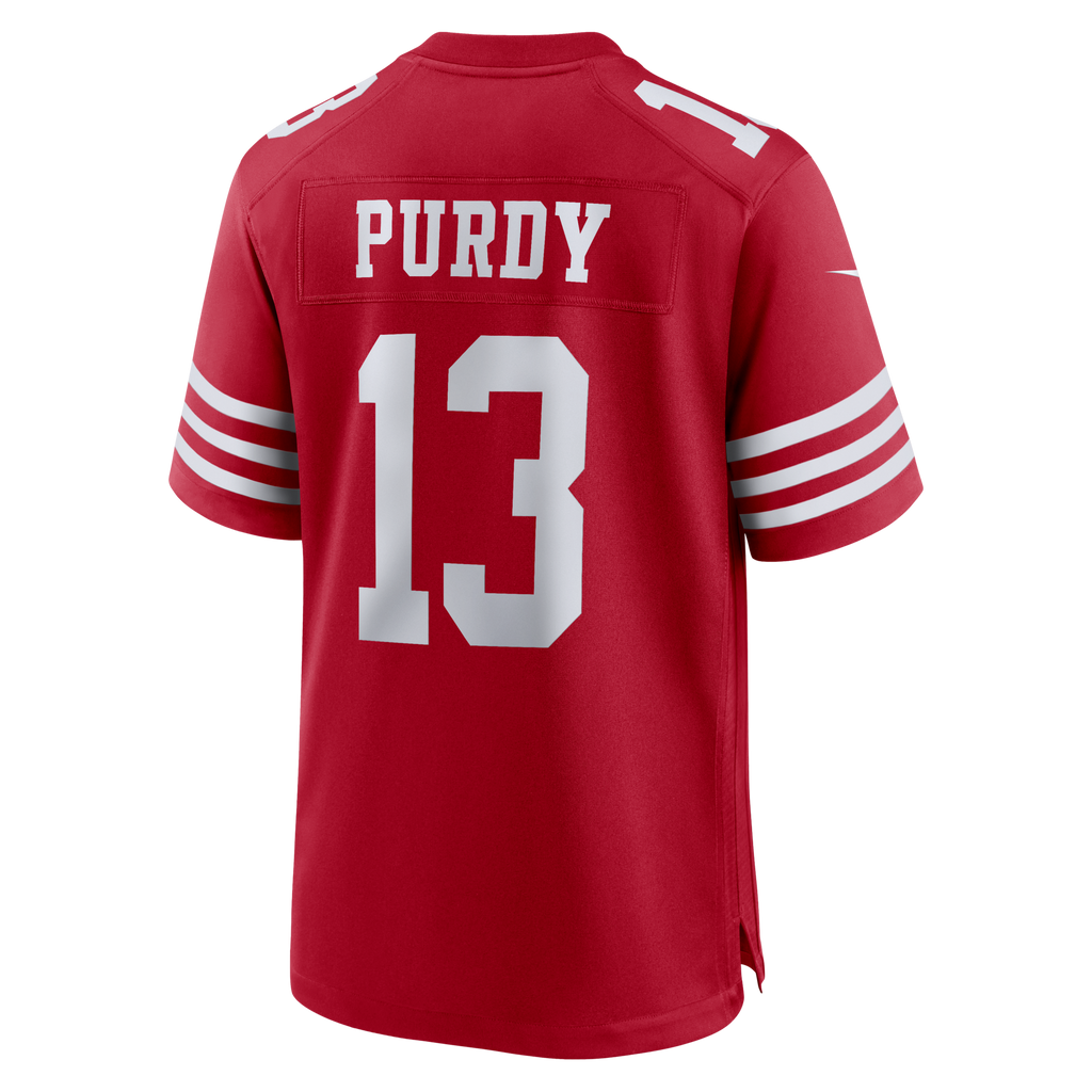 San Francisco 49ers Brock Purdy Nike Scarlet 80th Anniversary Game Jersey