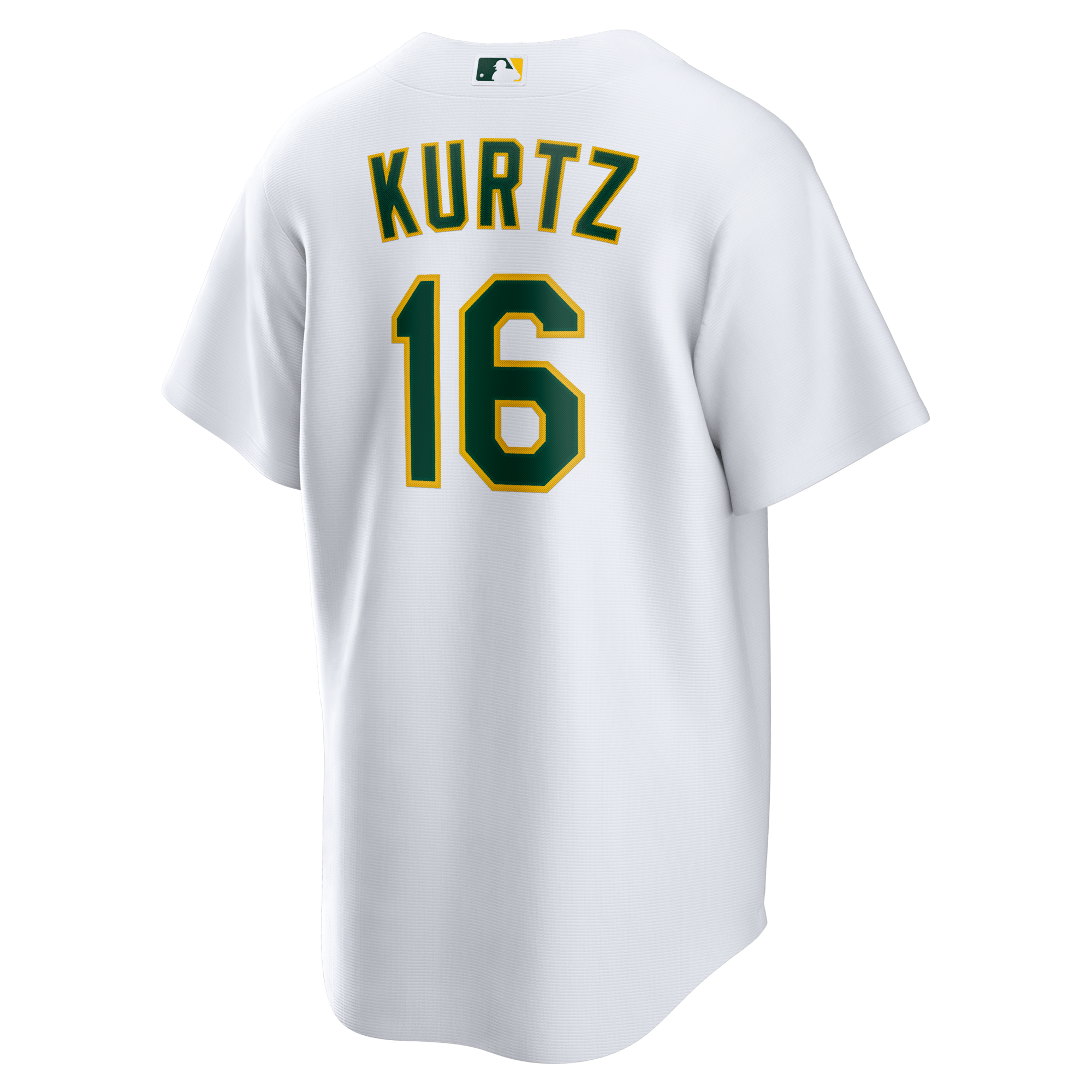 Athletics Nick Kurtz Nike White Home Replica Player Jersey