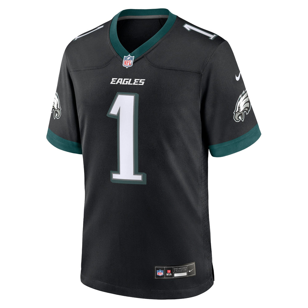 Philadelphia Eagles Jalen Hurts Nike Black Alternate Game Jersey