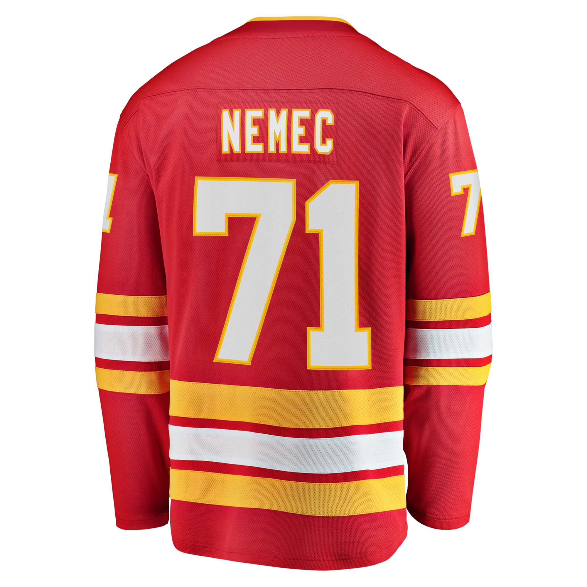 Calgary Flames Simon Nemec Fanatics Red Home Breakaway Jersey