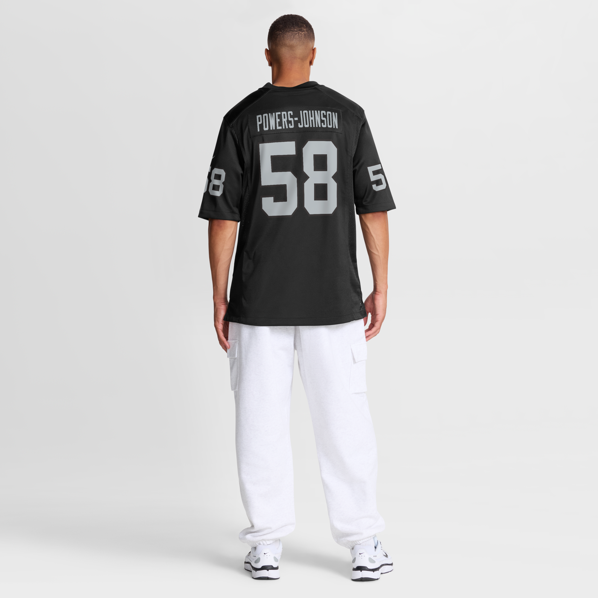 Las Vegas Raiders Jackson Powers-Johnson Nike Black Team Game Jersey