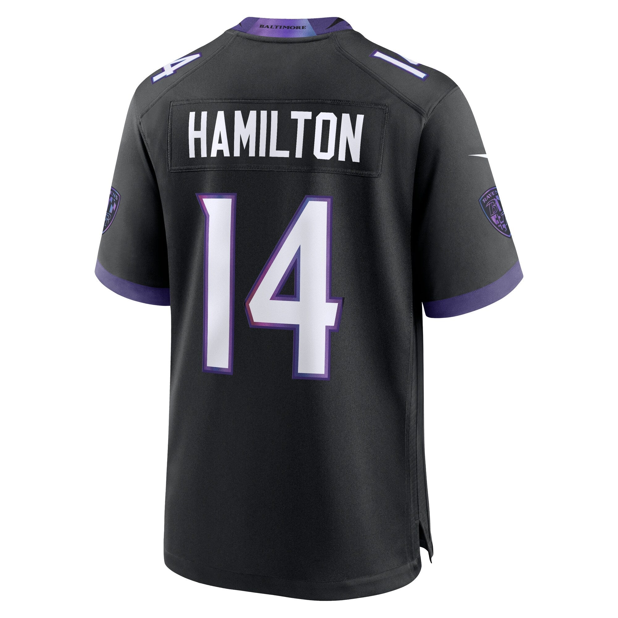 Baltimore Ravens Kyle Hamilton Nike Black Alternate Game Jersey