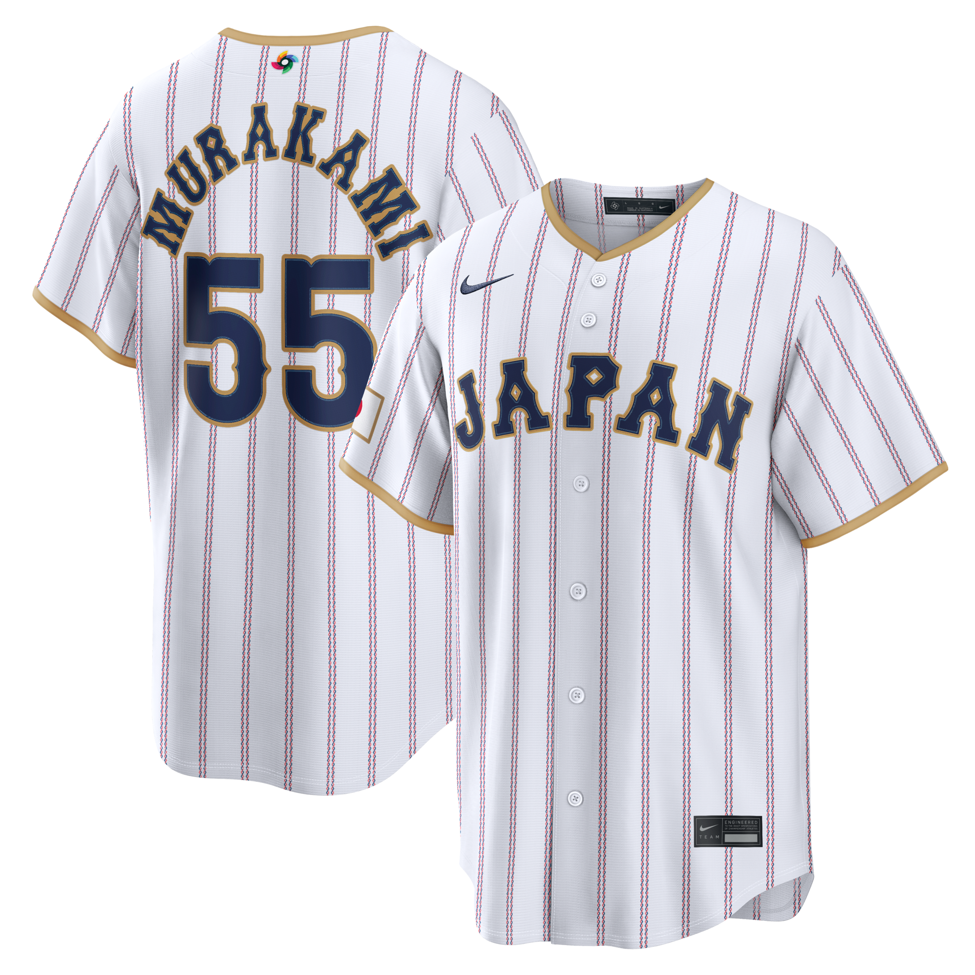 Japan Baseball Munetaka Murakami Nike White 2026 World Baseball Classic Home Stadium Jersey