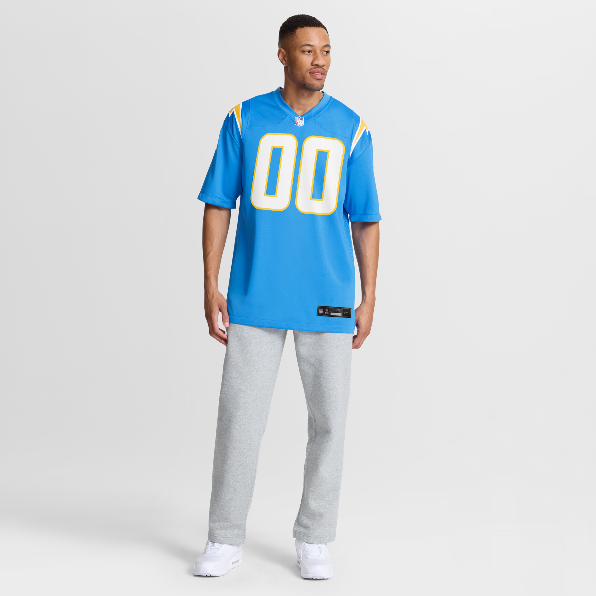 Los Angeles Chargers Nike Powder Blue Custom Game Jersey