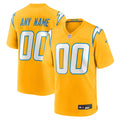 Los Angeles Chargers Nike Gold Alternate Charger Power Game Custom Jersey
