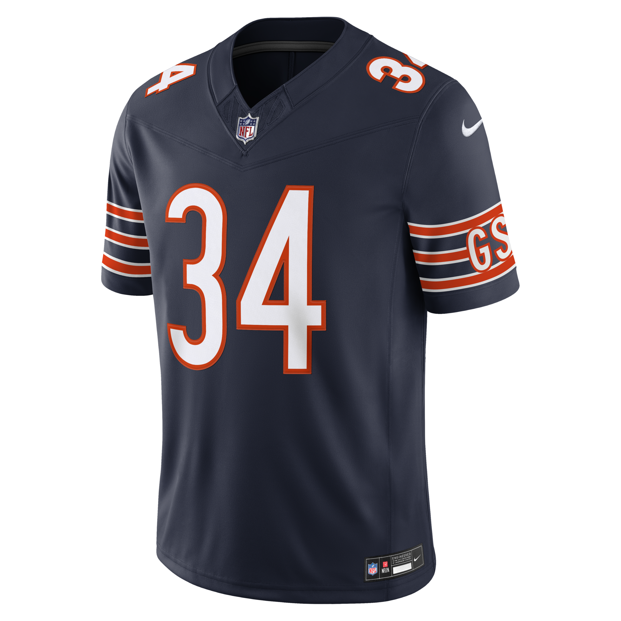 Chicago Bears Walter Payton Nike Navy Vapor F.U.S.E. Stitched Retired Limited Jersey