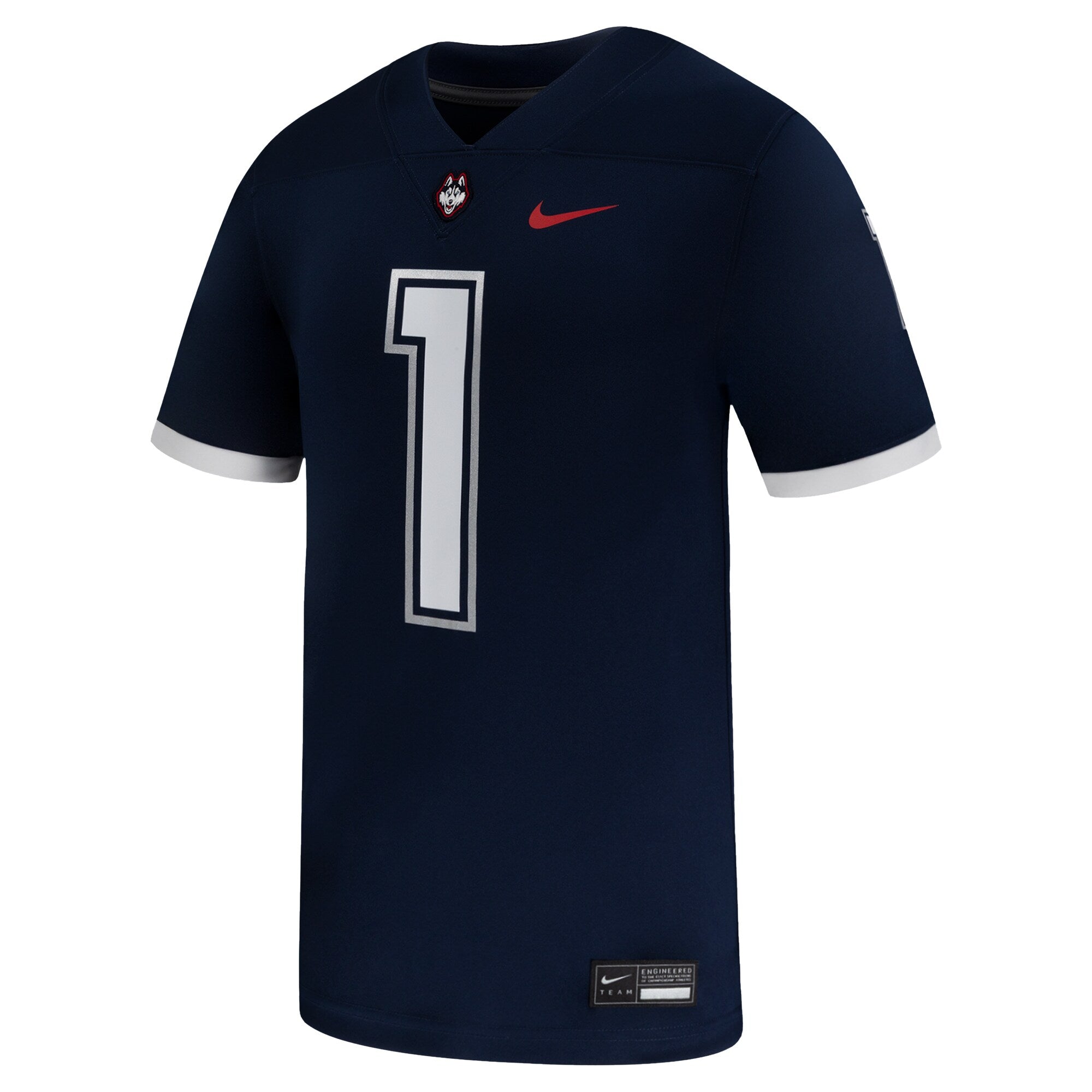 Nike #1 Navy UConn Huskies Game Football Jersey