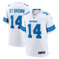 Detroit Lions Amon-Ra St. Brown Nike White Game Jersey