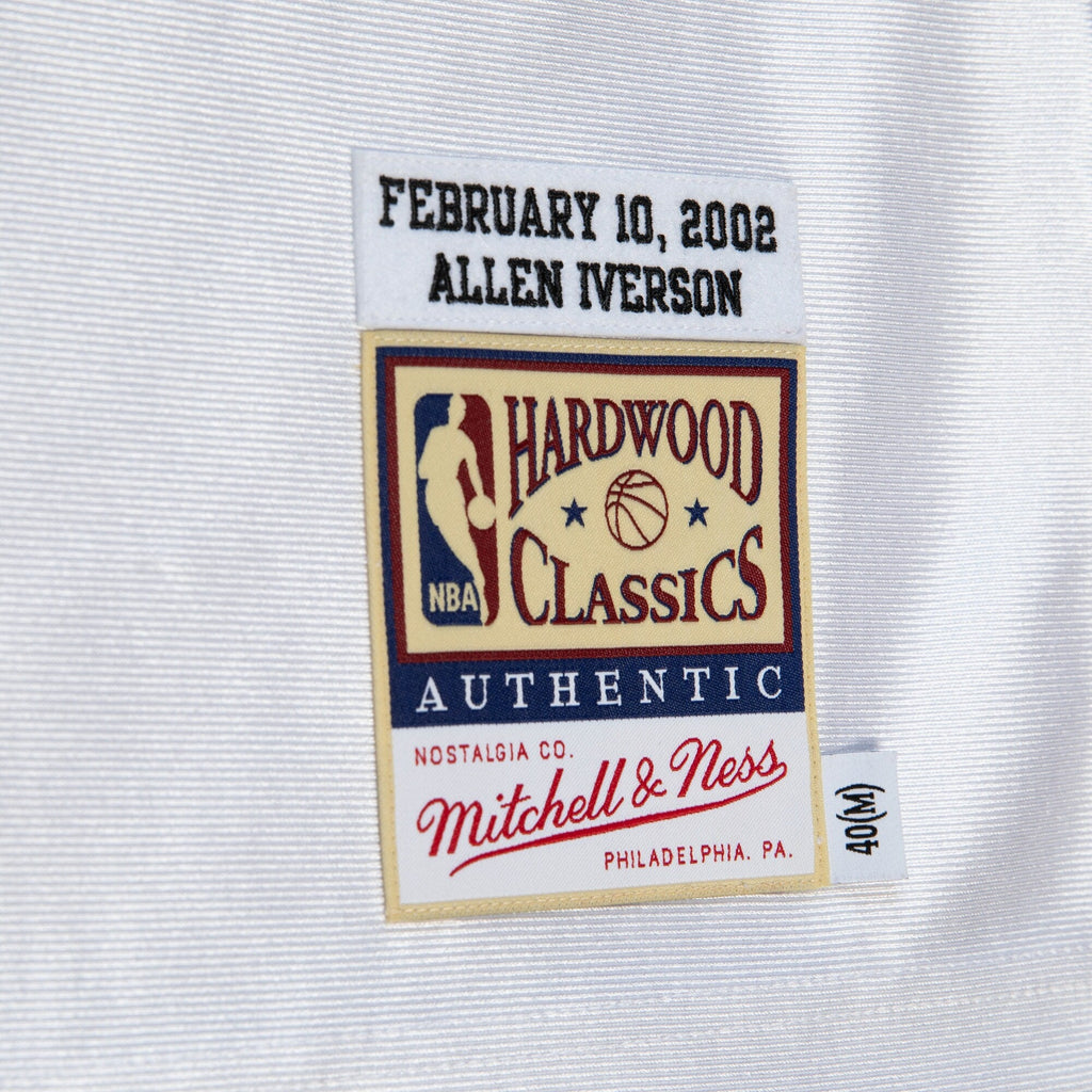 Philadelphia 76ers Mitchell & Ness Allen Iverson 2002 All-Star East Authentic Jersey - White