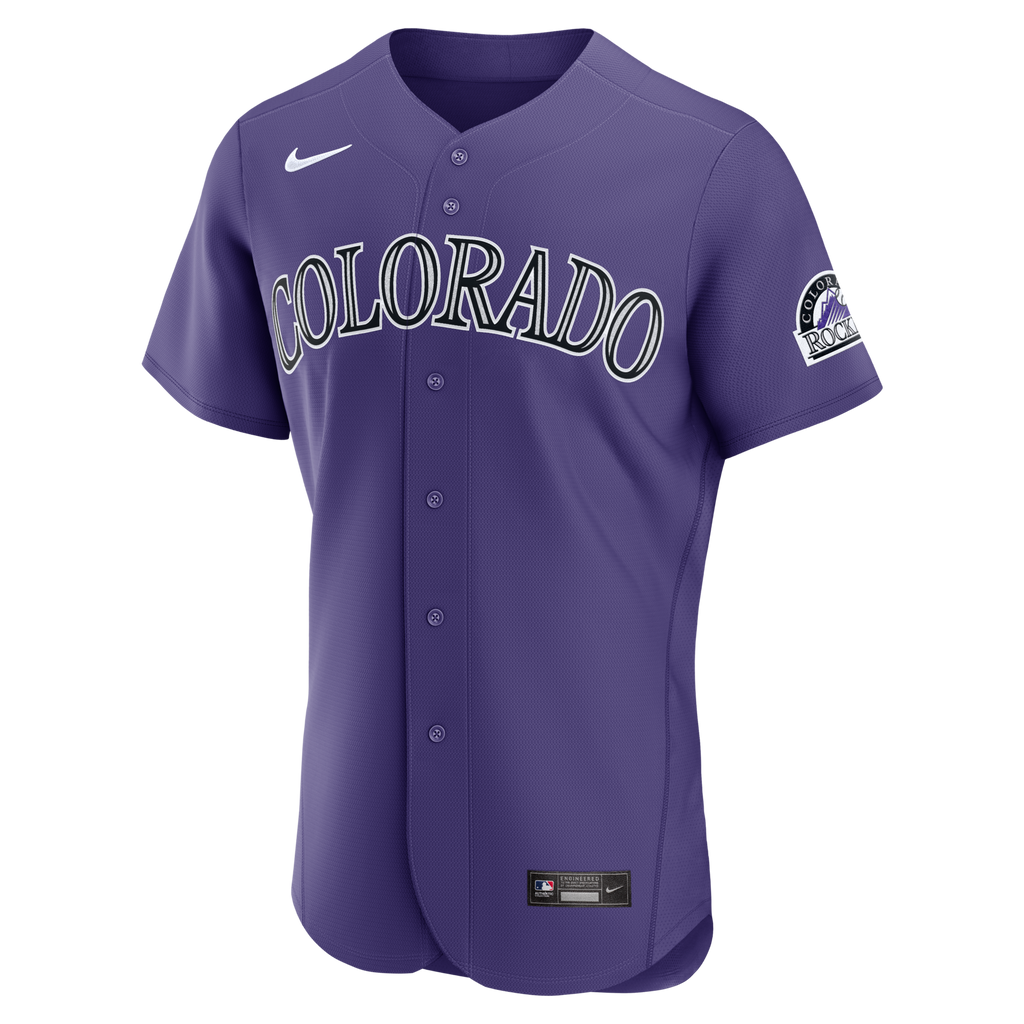 Colorado Rockies Nike Purple Alternate Authentic Jersey