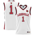 GameDay Greats #1 White Louisville Cardinals Lightweight Basketball Jersey