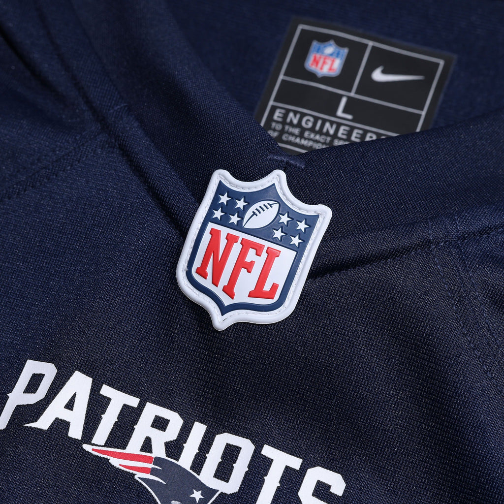 Nike New England Patriots Navy Custom Game Jersey