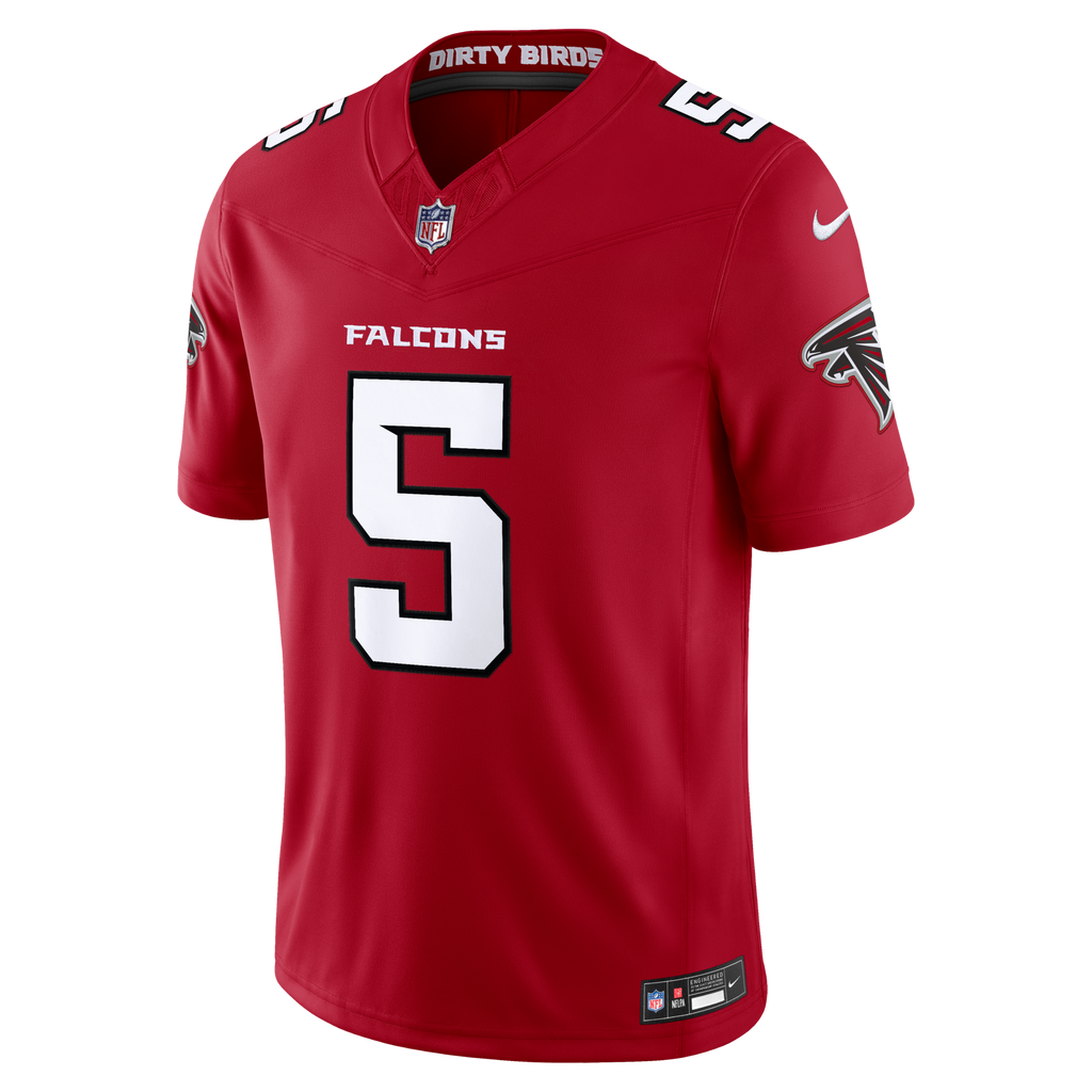 Atlanta Falcons Drake London Nike Red Team Vapor F.U.S.E. Stitched Limited Jersey