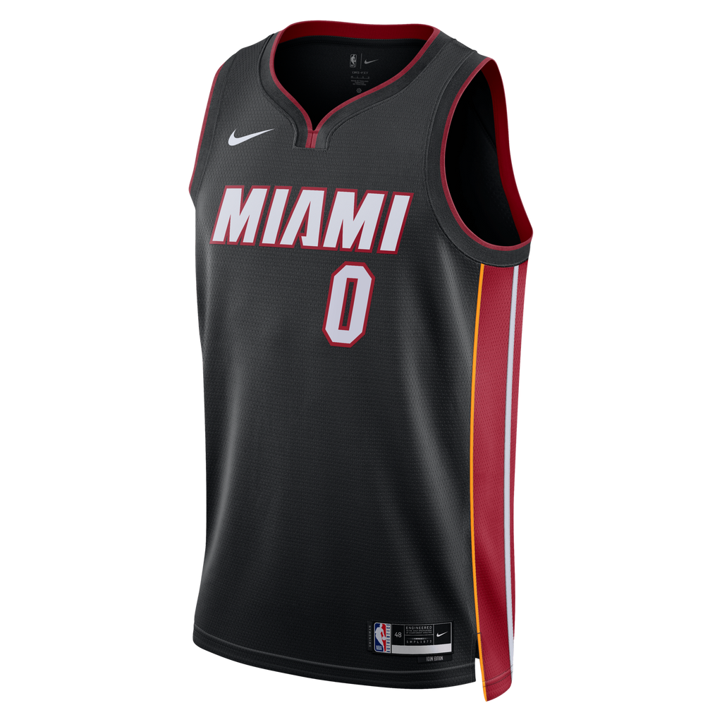 Miami Heat Nike Icon Edition Swingman Jersey - Black - Simone Fontecchio