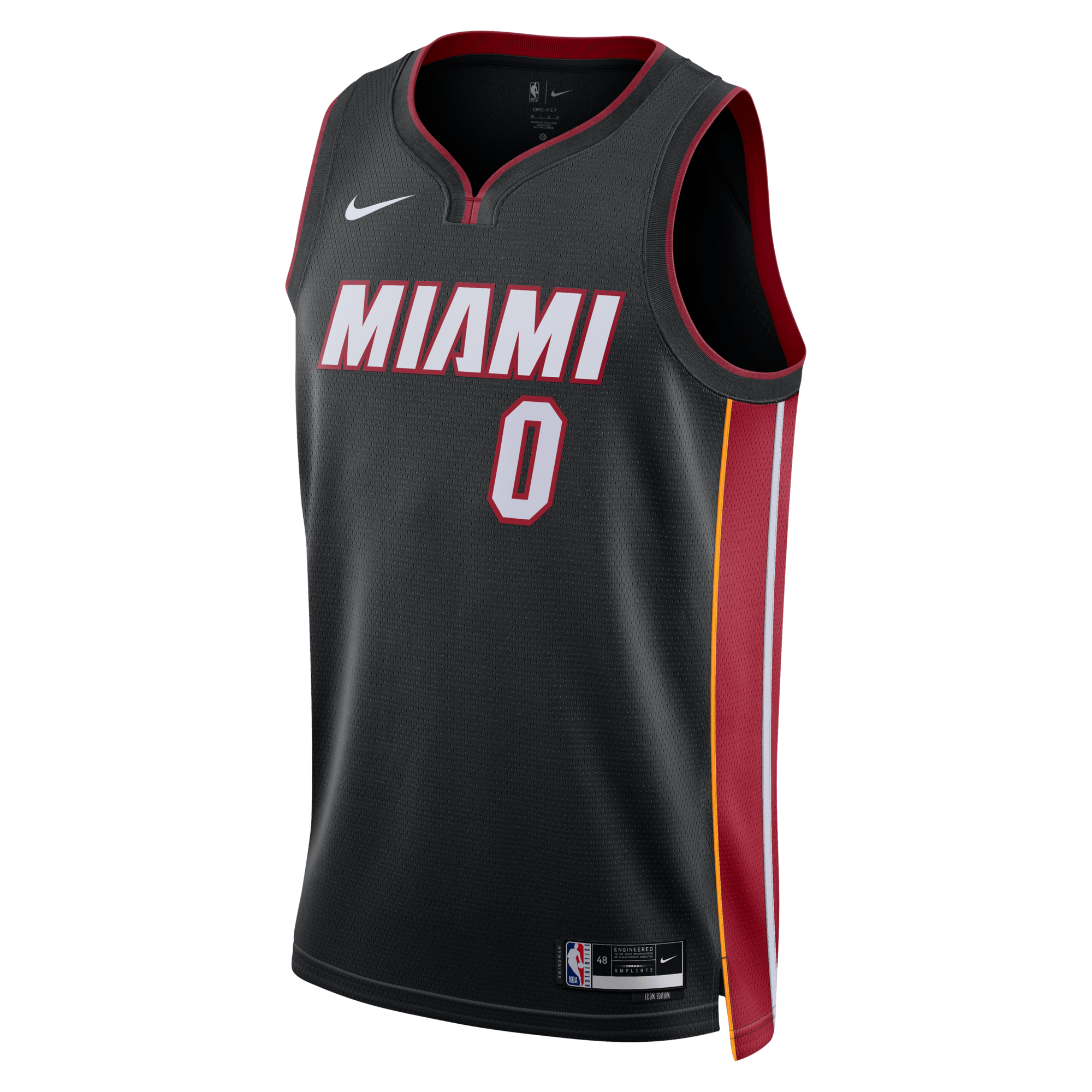 Miami Heat Nike Icon Edition Swingman Jersey - Black - Simone Fontecchio