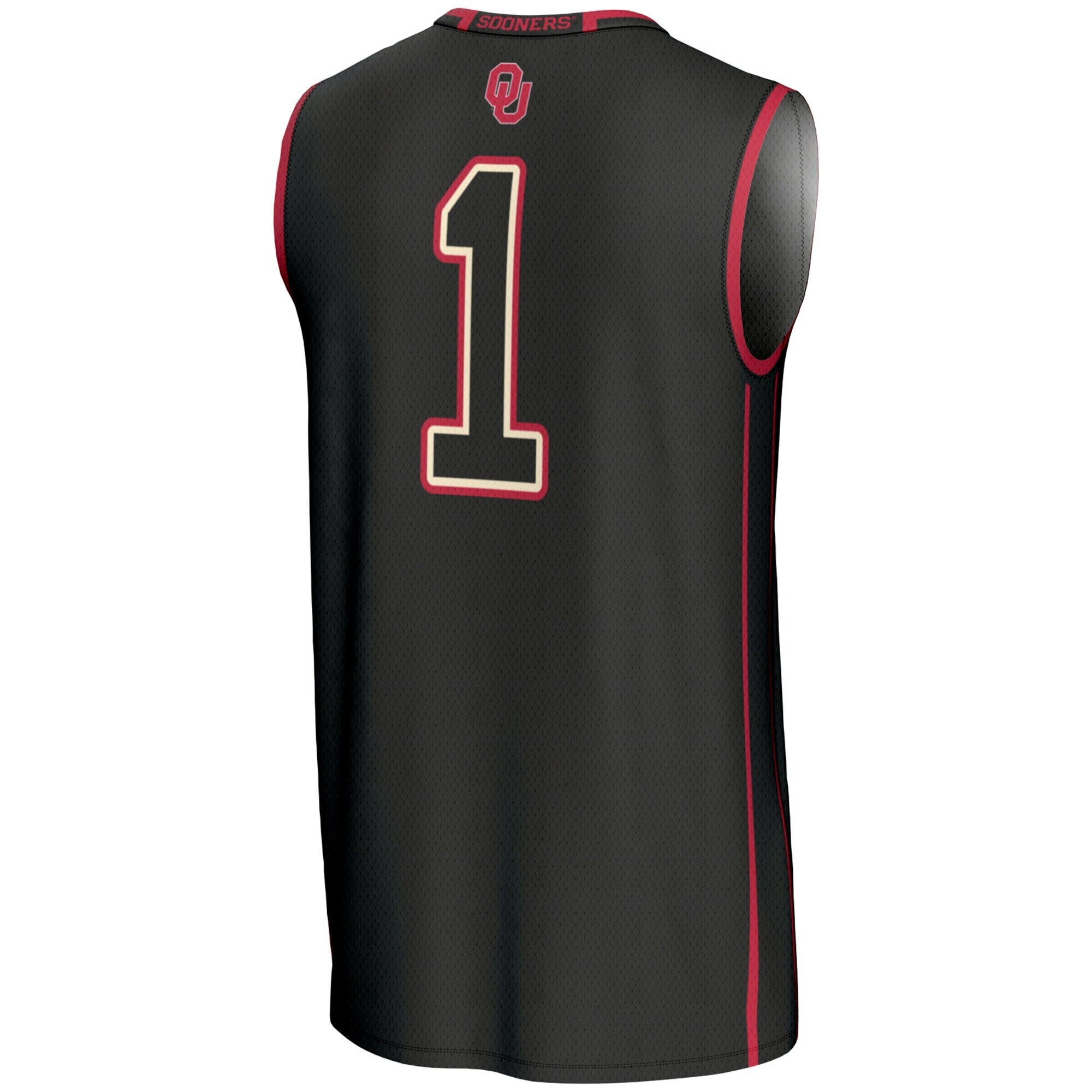 GameDay Greats #1 Black Oklahoma Sooners Lightweight Basketball Jersey