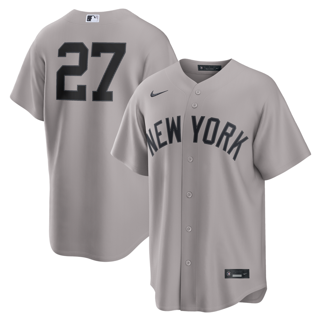 New York Yankees Giancarlo Stanton Nike Gray Road Replica Jersey
