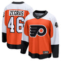 Philadelphia Flyers Trevor Zegras Fanatics Orange Home Breakaway Jersey