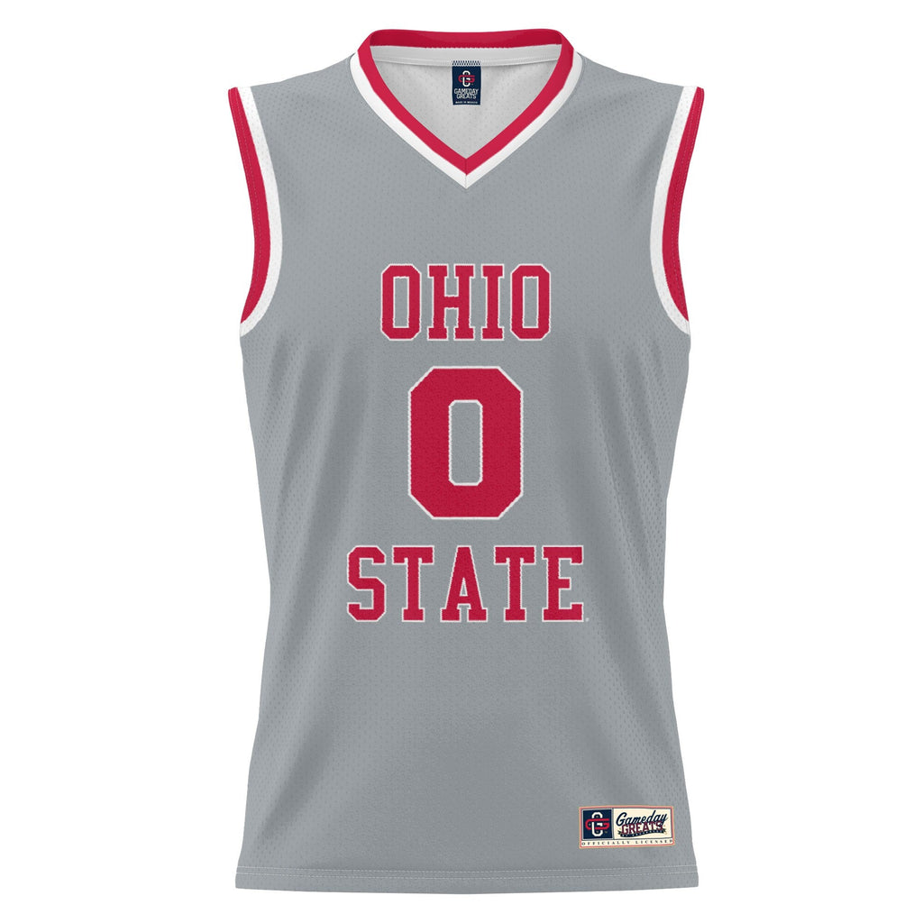GameDay Greats #0 Gray Ohio State Buckeyes Lightweight Basketball Fashion Jersey