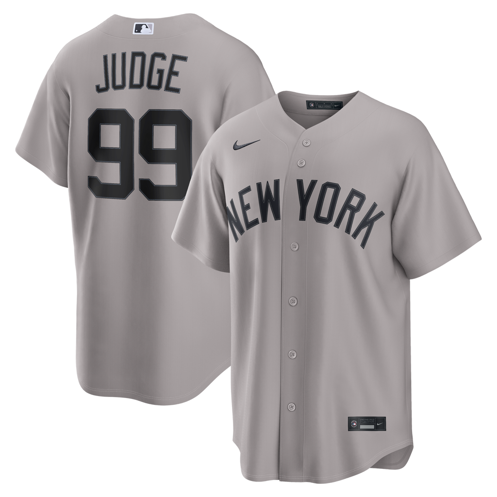New York Yankees Aaron Judge Nike Gray Road Replica Jersey