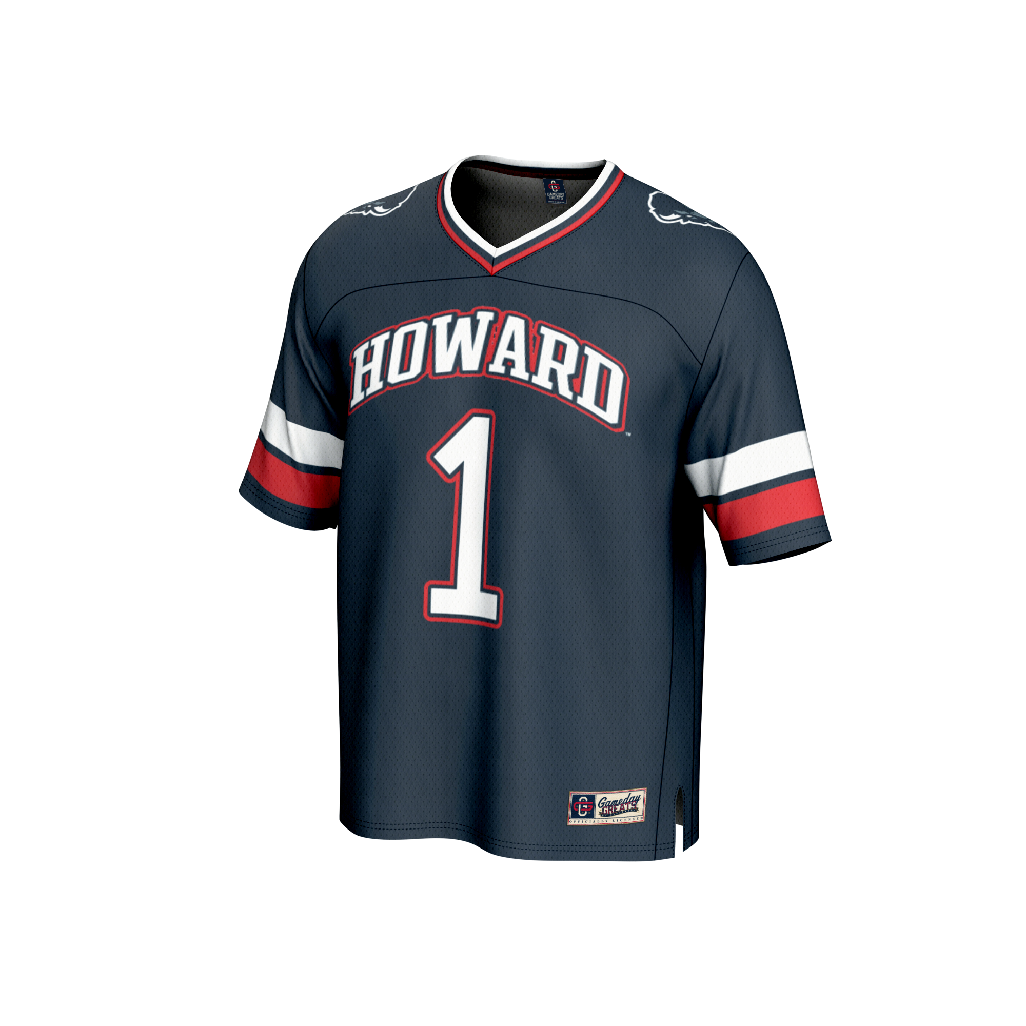 GameDay Greats #1 Navy Howard Bison Collegiate Football Fashion Jersey