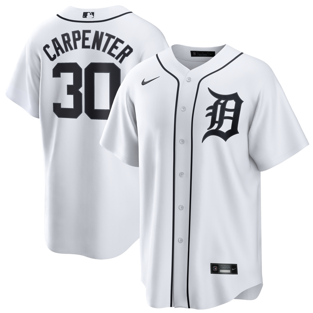 Detroit Tigers Kerry Carpenter Nike White Home Replica Jersey