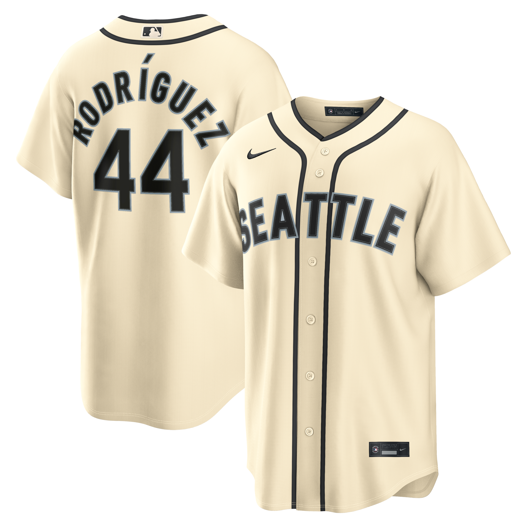 Seattle Mariners Julio Rodríguez Nike Cream Alternate Replica Jersey