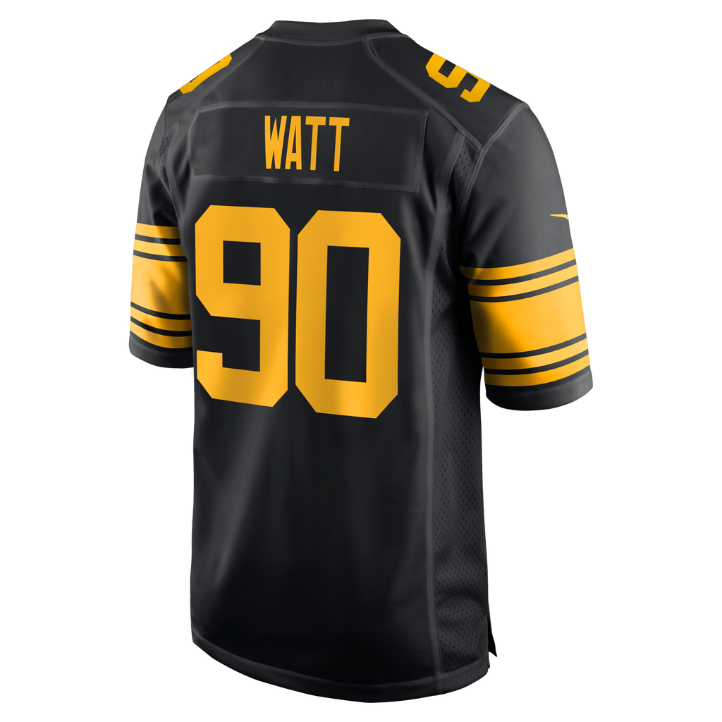 Pittsburgh Steelers T.J. Watt Nike Black Alternate Game Jersey