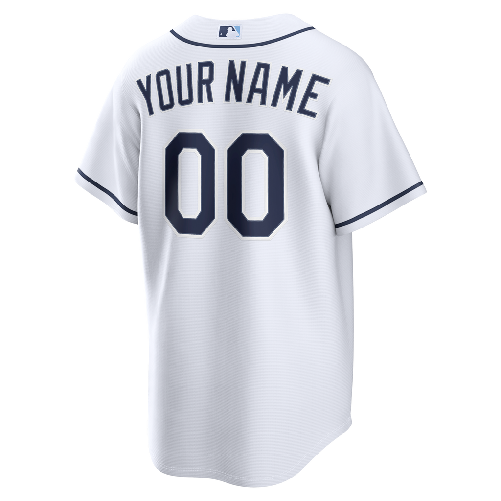 Tampa Bay Rays Nike White Home Replica Custom Jersey