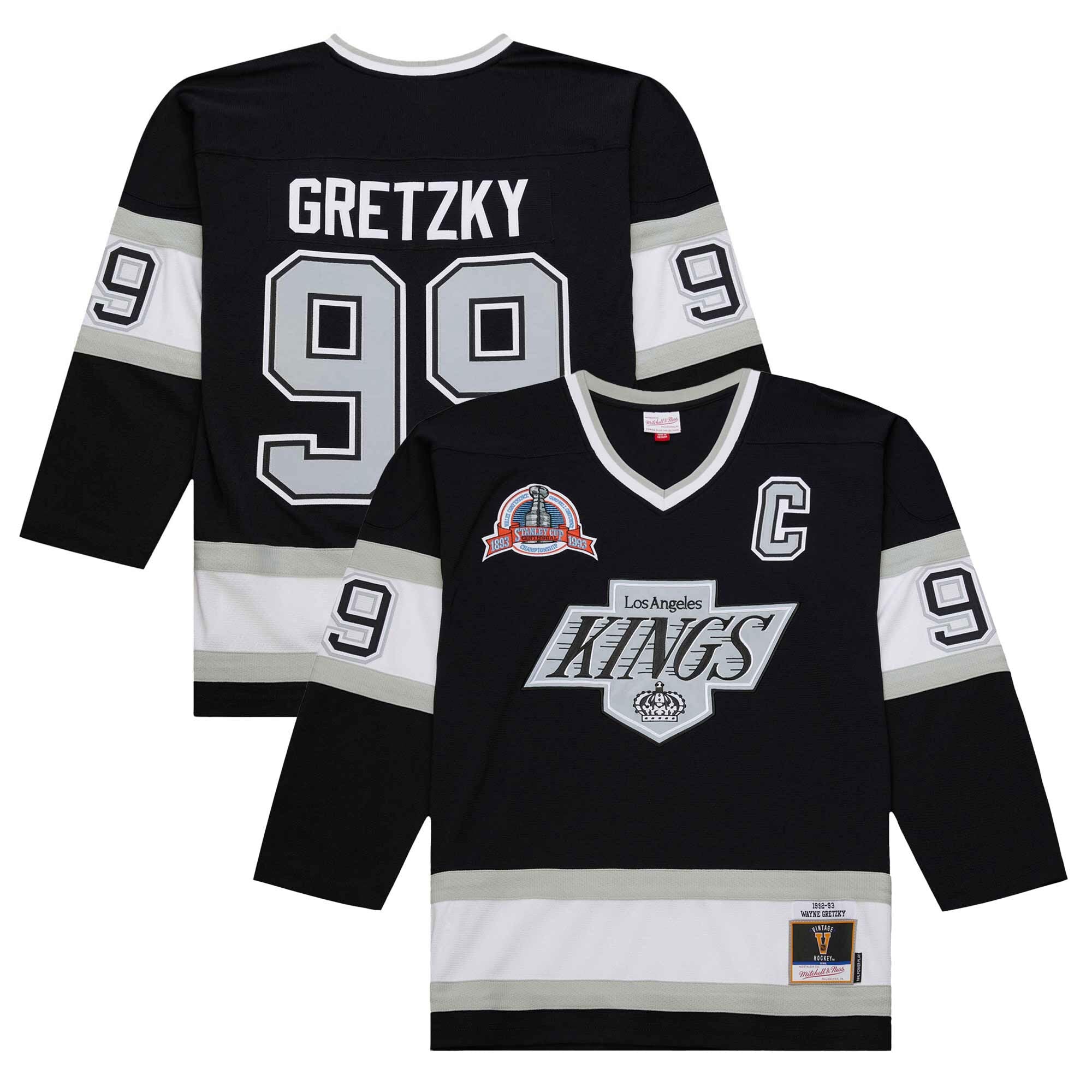 Los Angeles Kings Wayne Gretzky Black 1992-93 Power Play Jersey