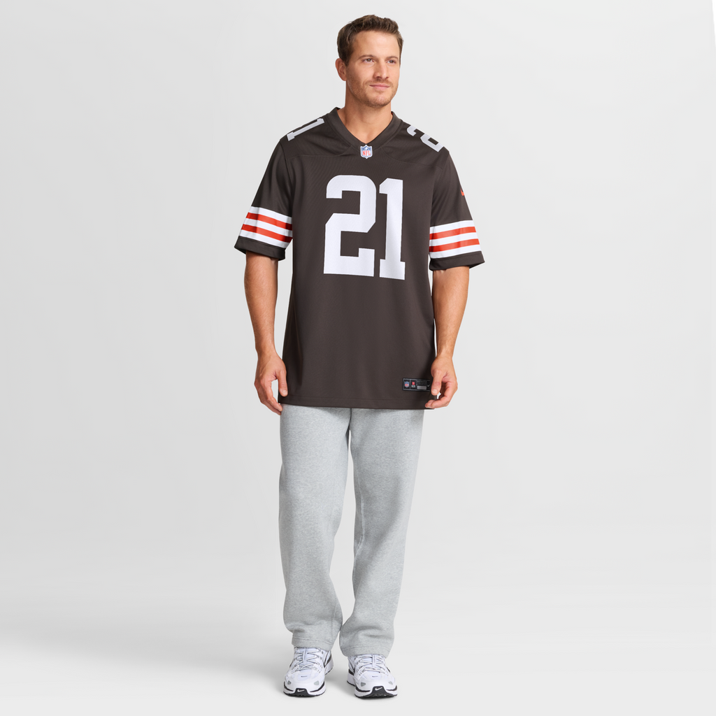 Cleveland Browns Denzel Ward Nike Brown Player Game Jersey