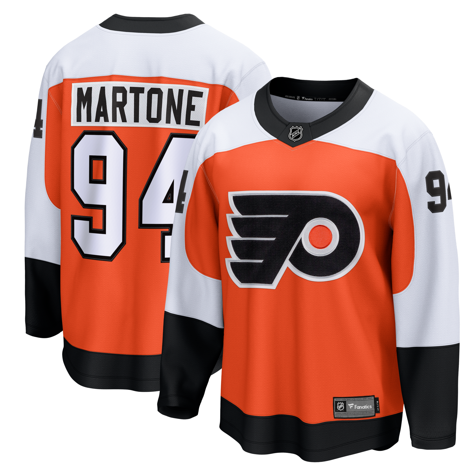 Philadelphia Flyers Porter Martone Fanatics Orange Breakaway Jersey