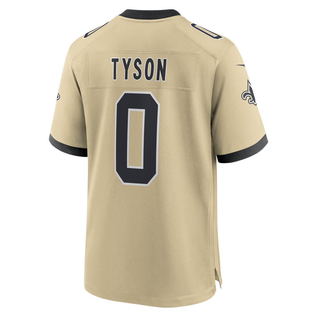 New Orleans Saints Jordyn Tyson Nike Gold 2026 NFL Draft First Round Pick No. 8 Alternate Game Jersey