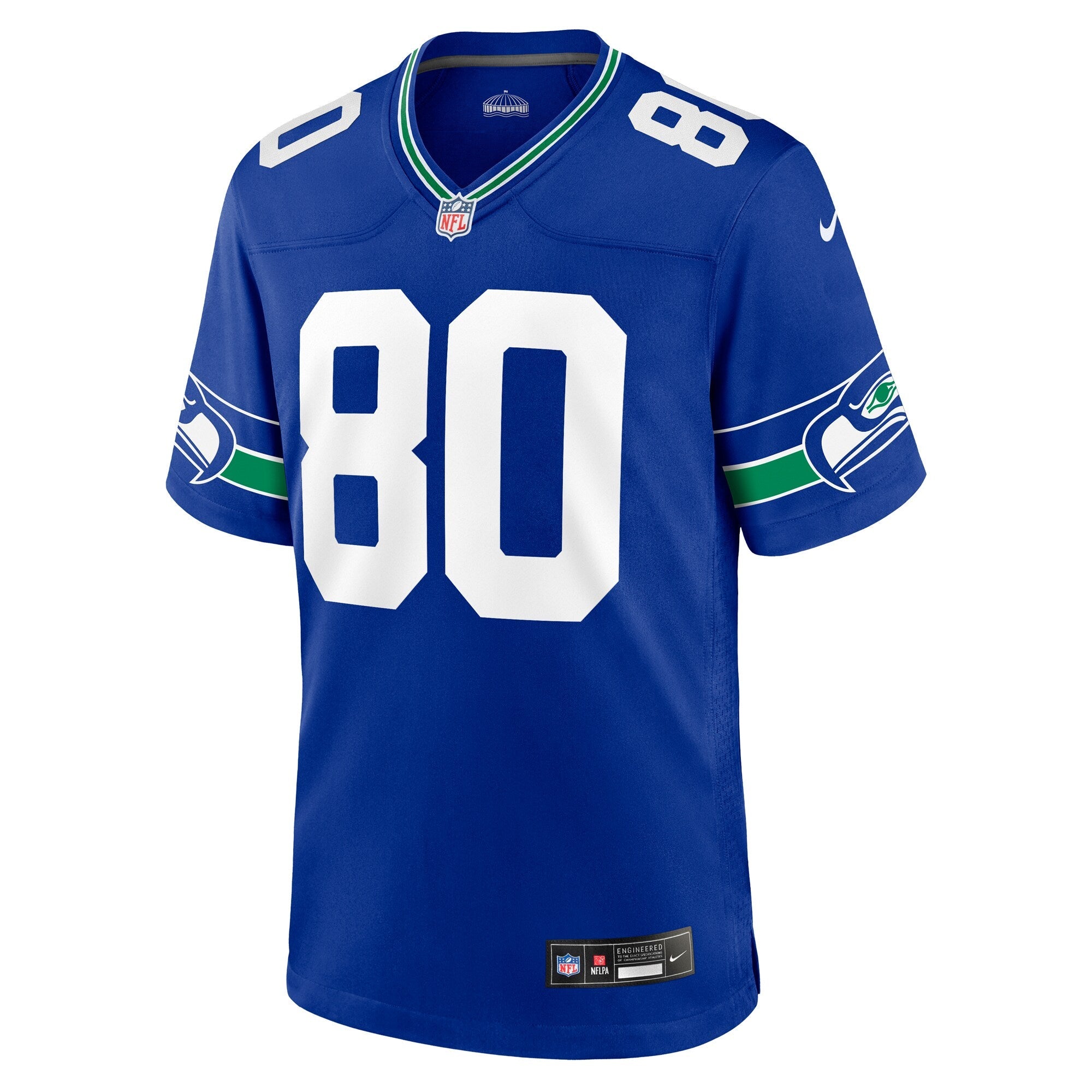 Seattle Seahawks Steve Largent Nike Royal Throwback Retired Player Game Jersey
