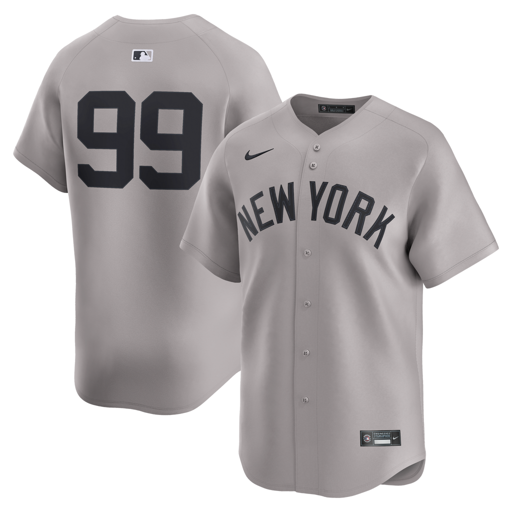 New York Yankees Aaron Judge Nike Gray Road Limited Player Jersey