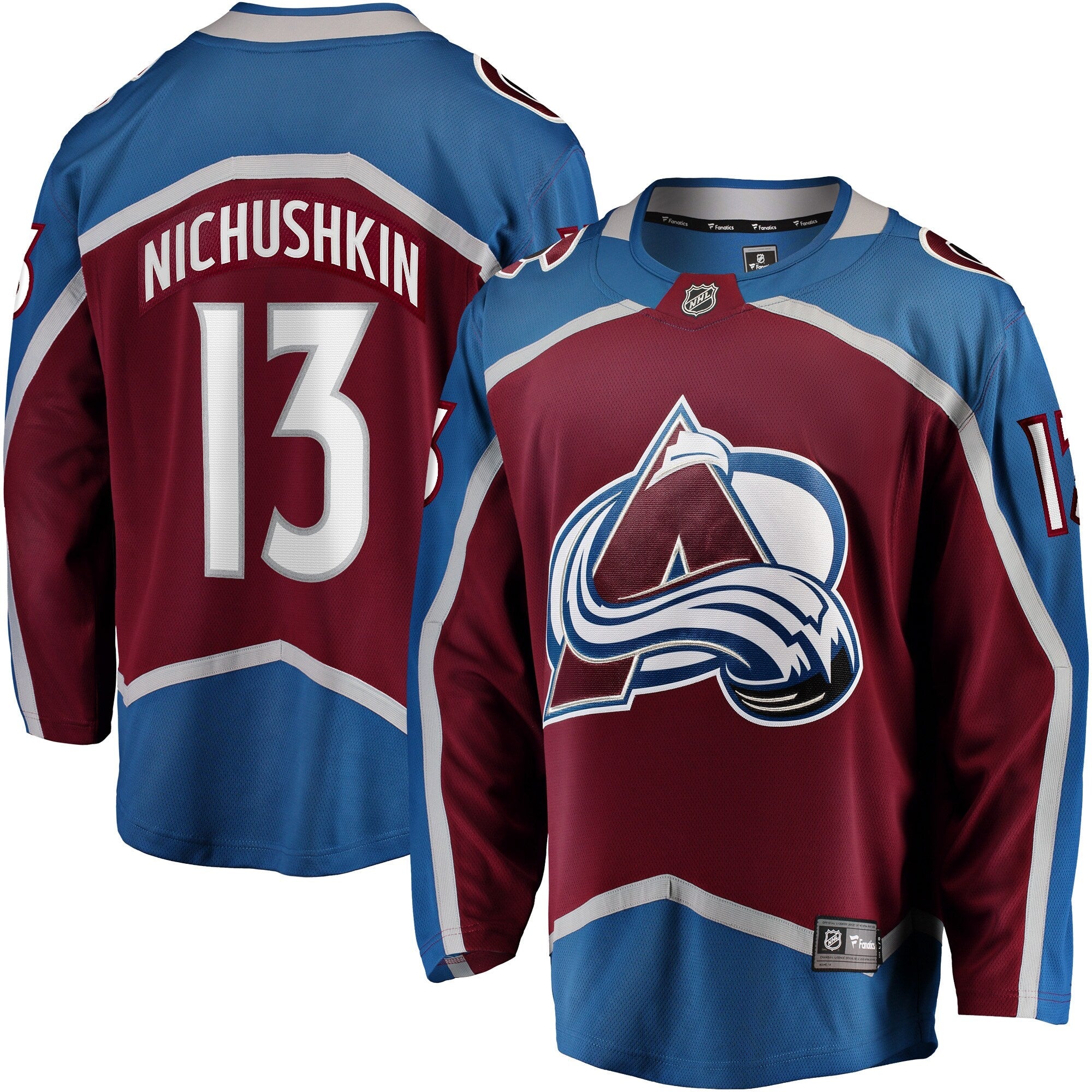 Colorado Avalanche Valeri Nichushkin Fanatics Burgundy Breakaway Player Jersey