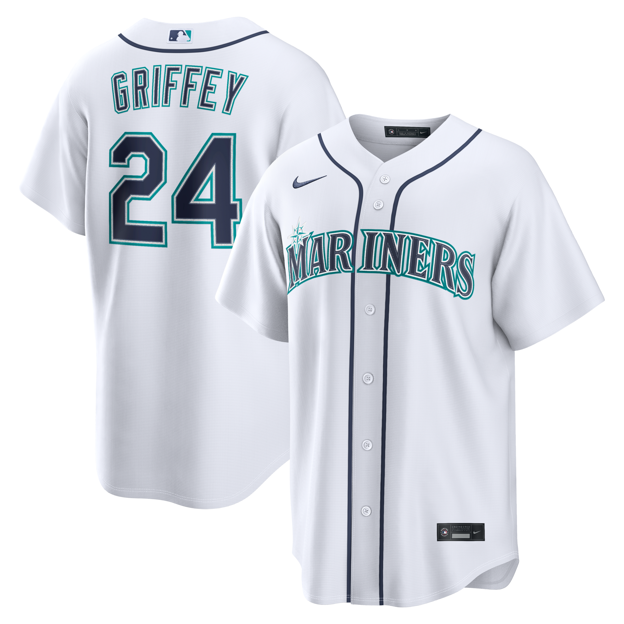 Seattle Mariners Ken Griffey Jr. Nike White Home Replica Jersey