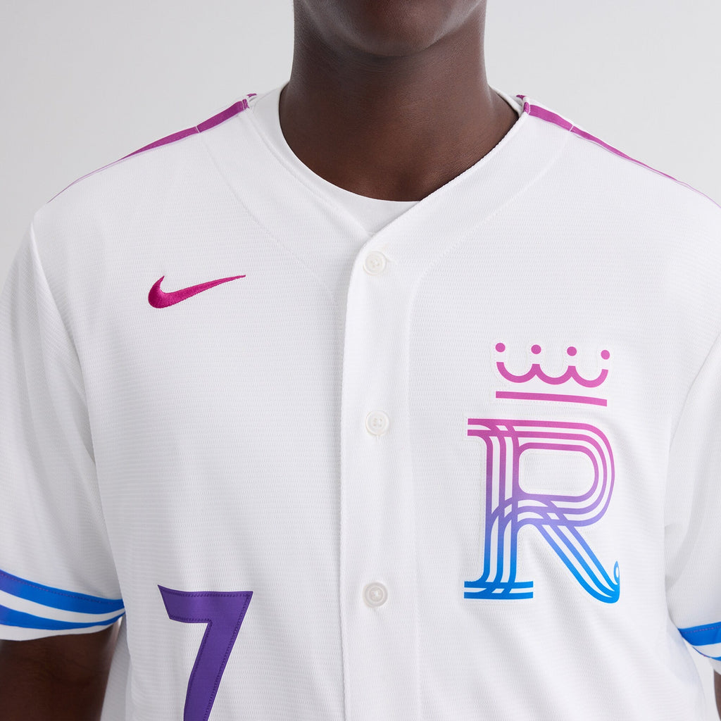Kansas City Royals Bobby Witt Jr. Nike White 2026 City Connect Stadium Jersey