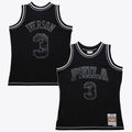 Philadelphia 76ers Mitchell & Ness Allen Iverson 1996 Contrast 2K Swingman Jersey - Black