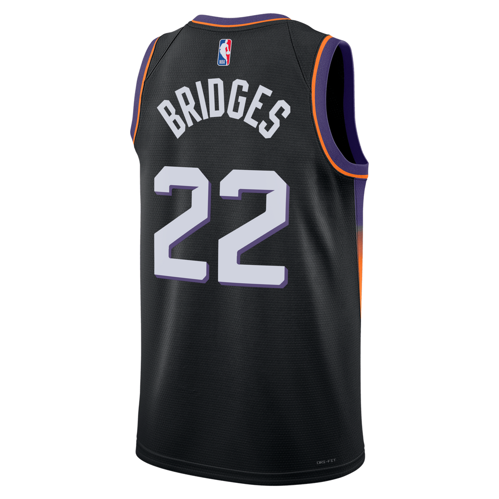 Phoenix Suns Jordan Brand Statement Edition Jersey - Black - Miles Bridges