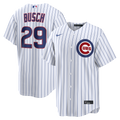 Chicago Cubs Michael Busch Nike White Home Replica Jersey