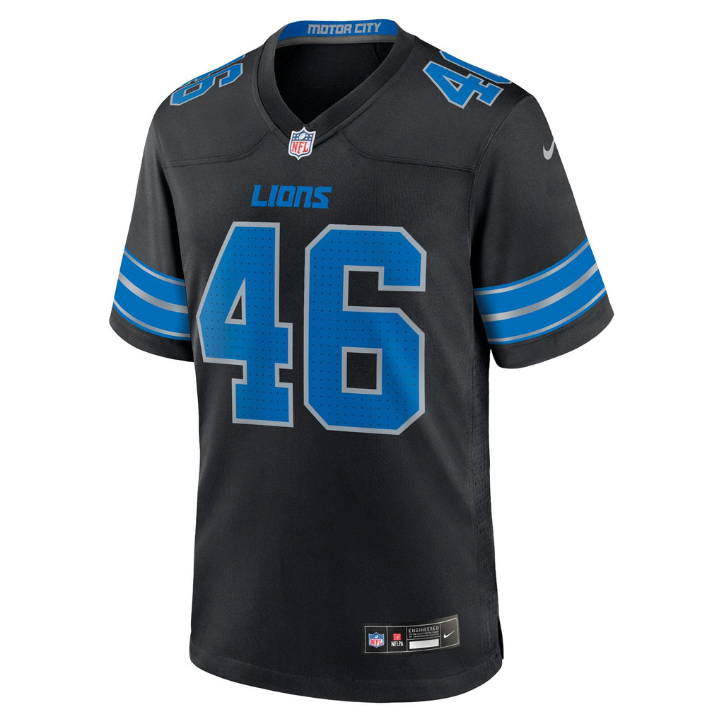Detroit Lions Jack Campbell Nike Black 2nd Alternate Game Jersey