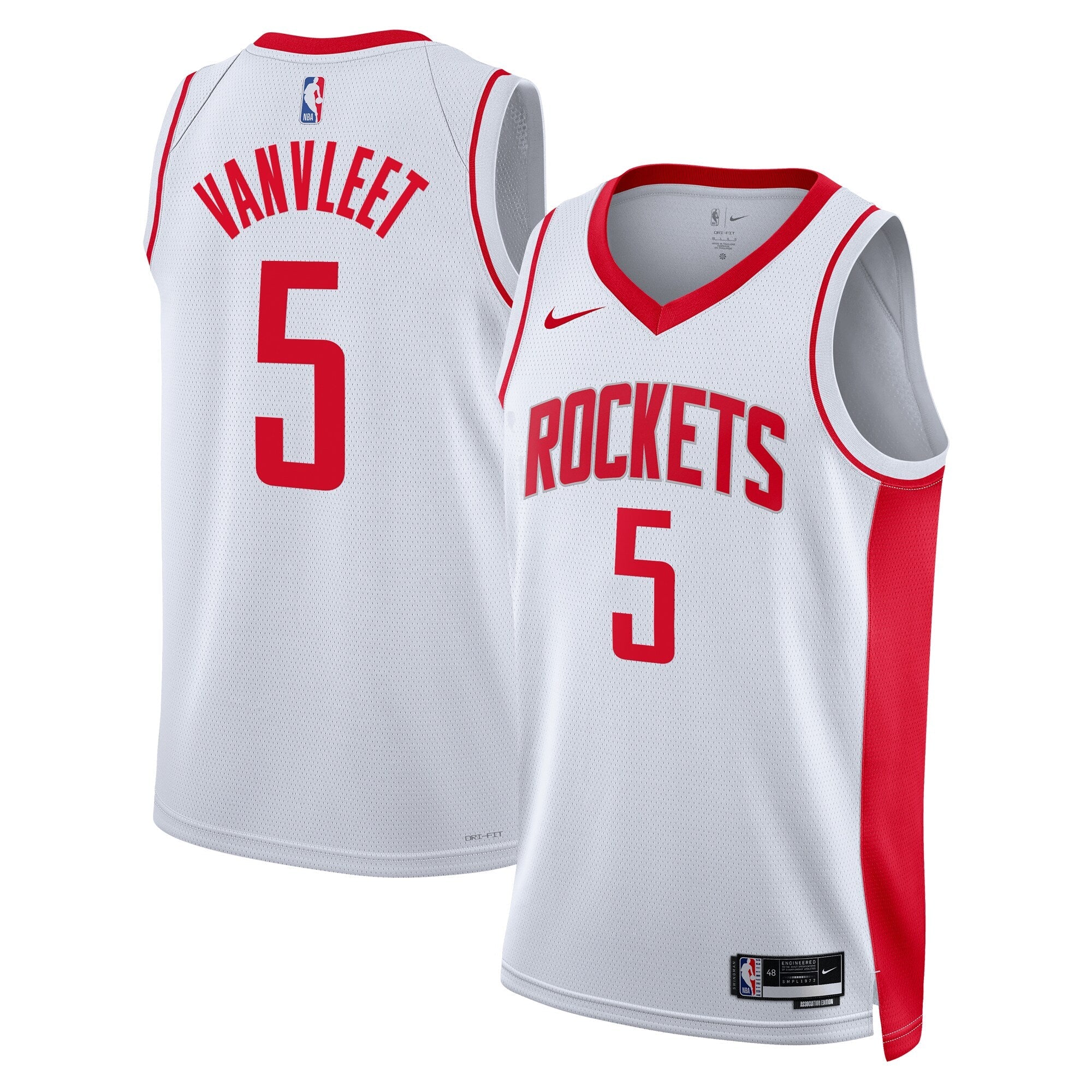 Houston Rockets Nike Association Edition Swingman Jersey - White - Fred VanVleet