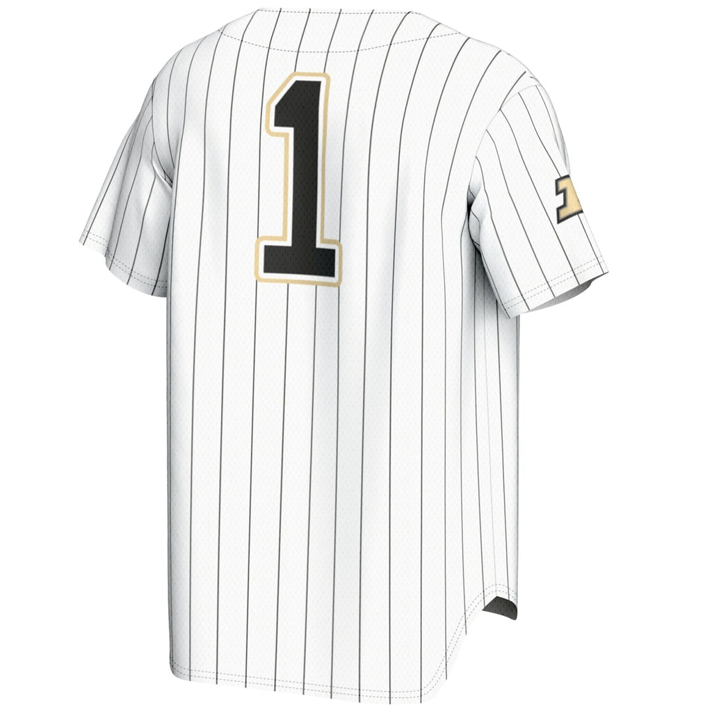 GameDay Greats #1 White Purdue Boilermakers Lightweight Baseball Jersey