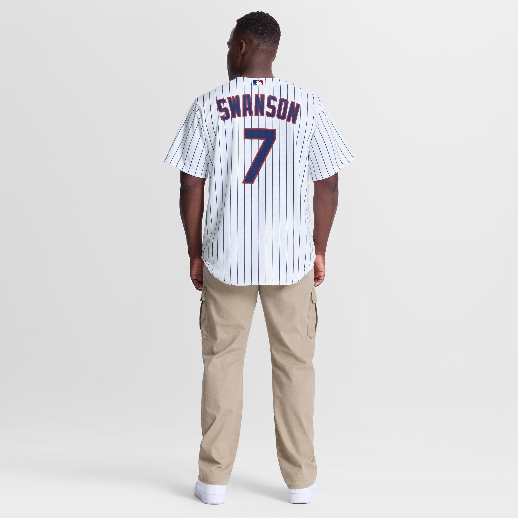 Chicago Cubs Dansby Swanson Nike White Home Replica Jersey