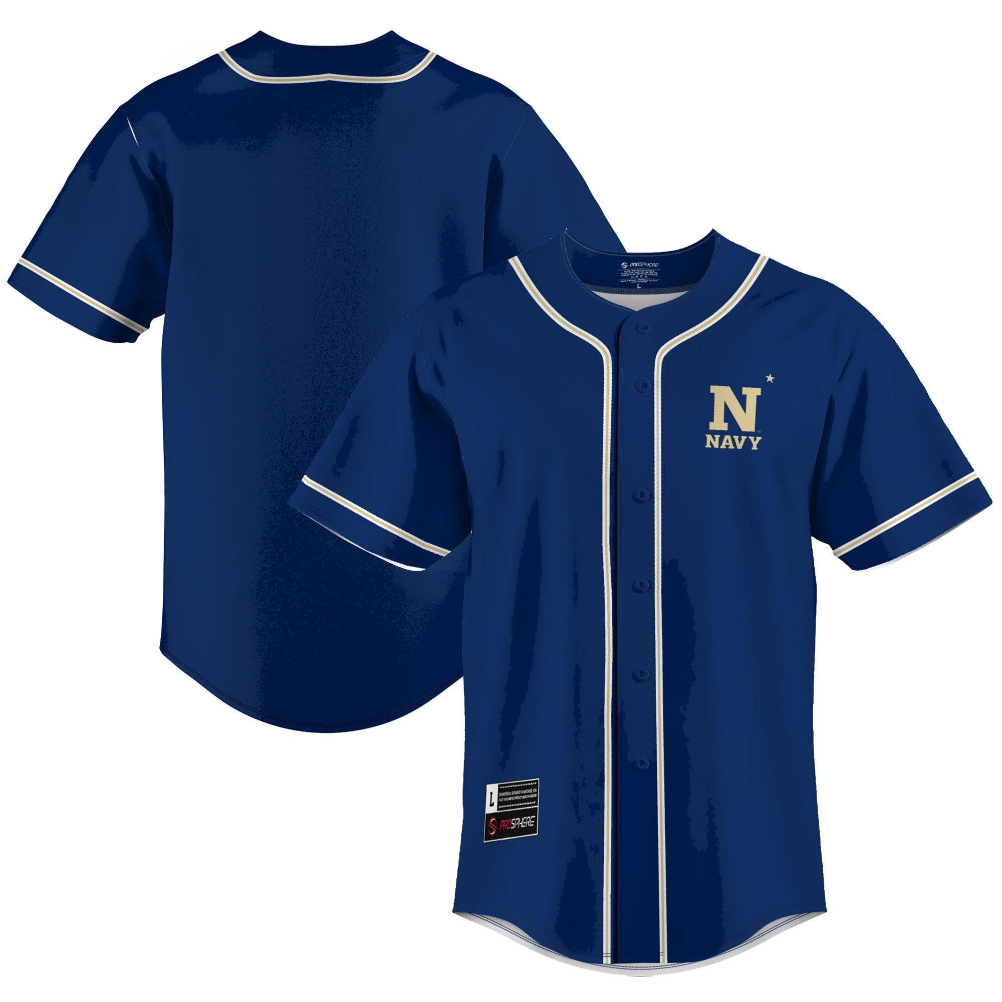 GameDay Greats Blue Navy Midshipmen Lightweight Baseball Jersey