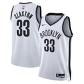 Brooklyn Nets Nike Association Edition Swingman Jersey - White - Nic Claxton