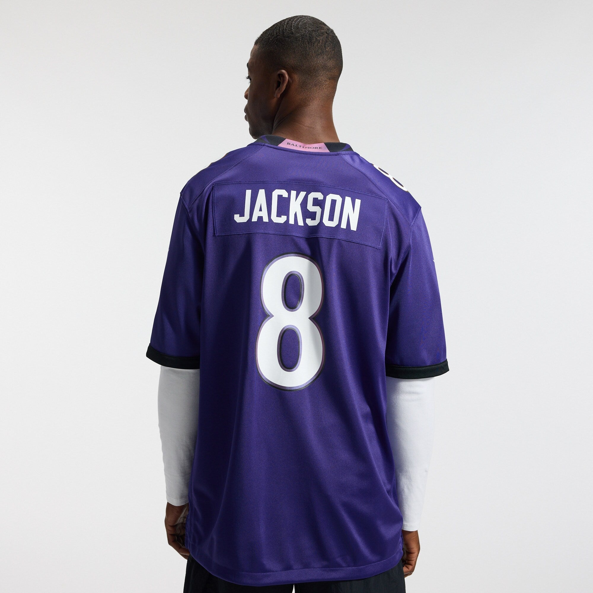 Baltimore Ravens Lamar Jackson Nike Purple Team Game Jersey